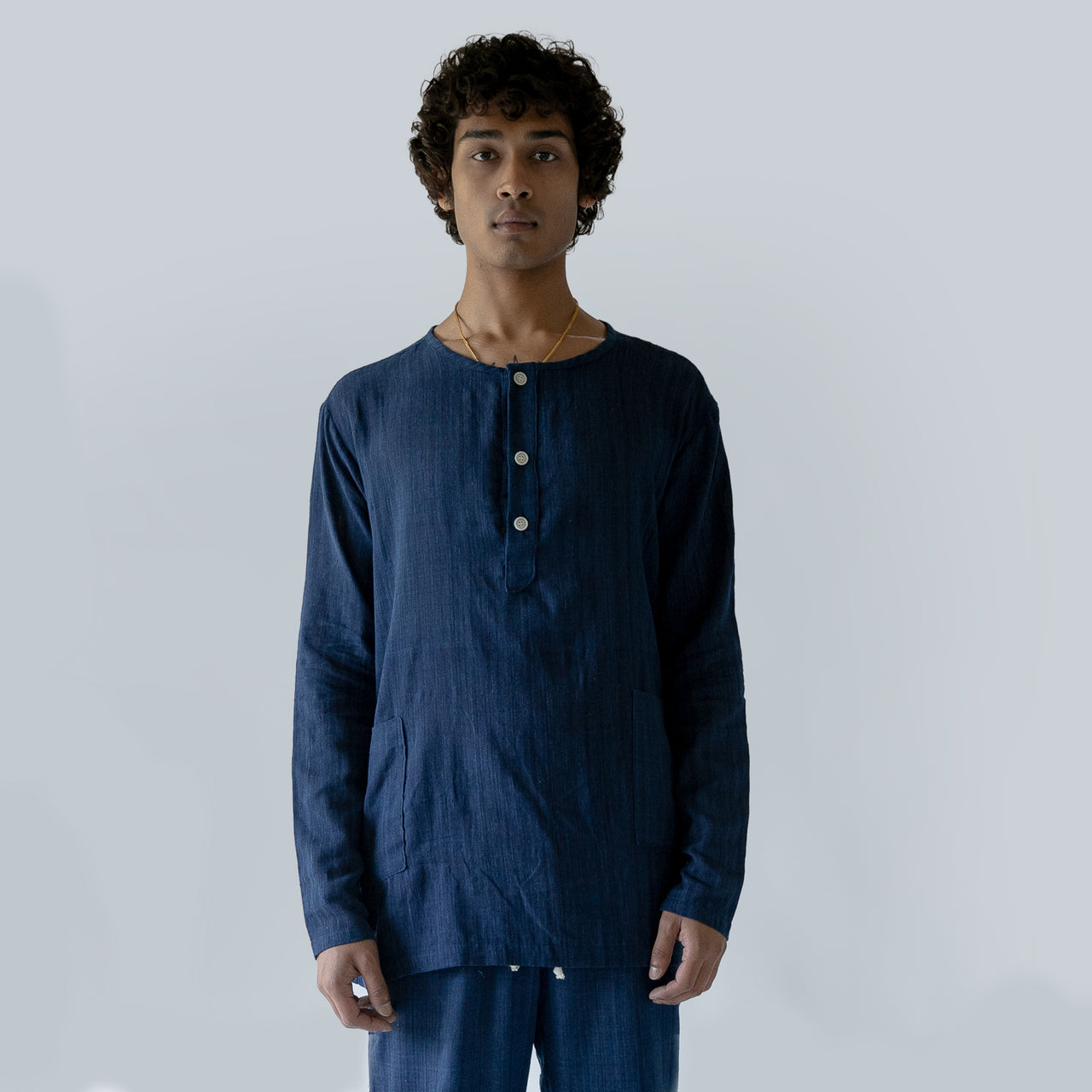 Baniyan Shirt(Indigo)