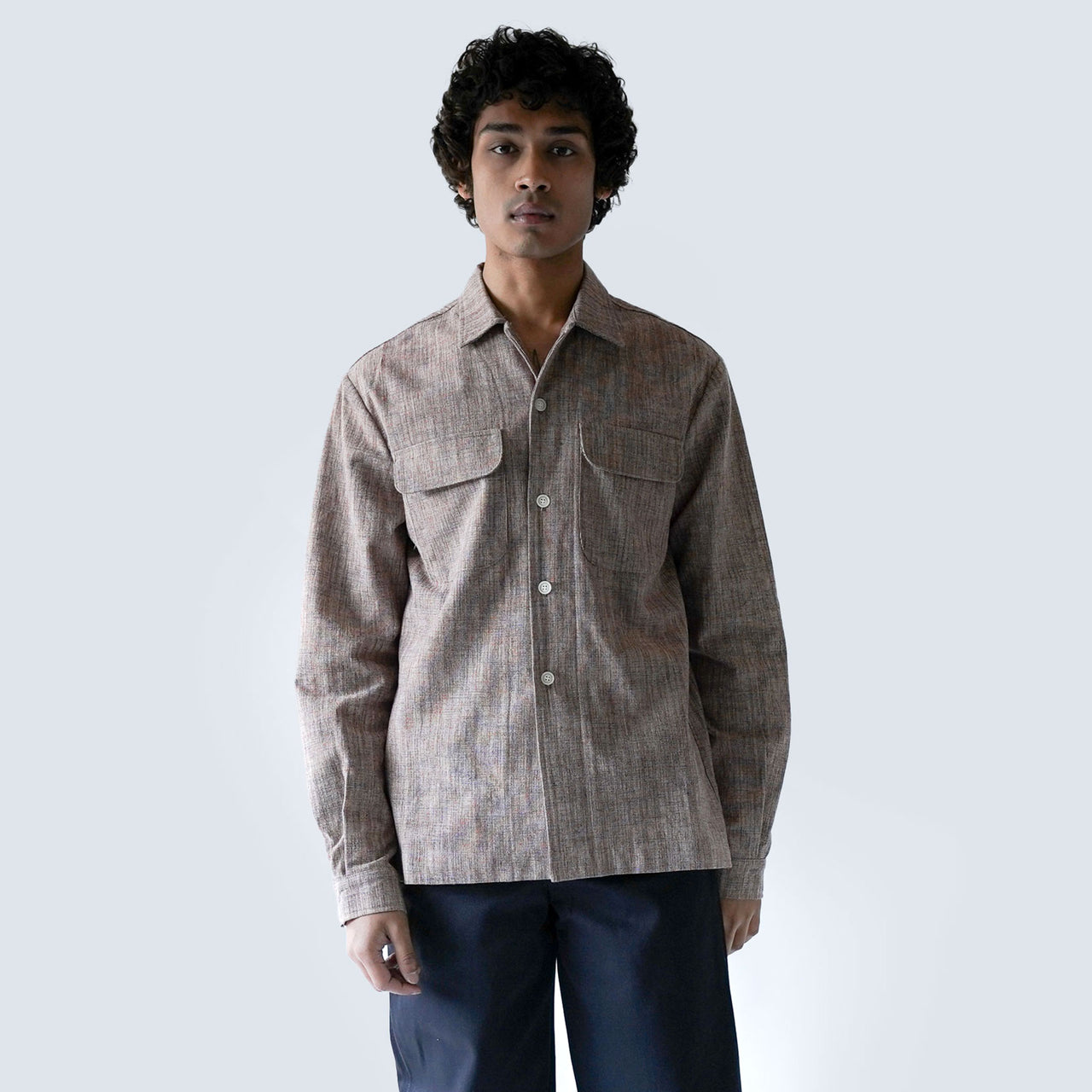 Cantonment Shirt (Brown Tweed)
